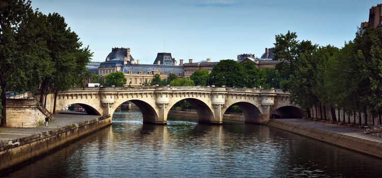 View of the typical french architecture.
