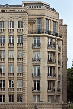 PARIS, FRANCE - JUNE 9, 2014: View of the typical french architecture.

Paris, France - June 9, 2014: View of the typical french architecture.