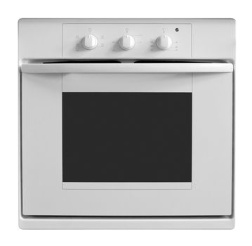 Household technics - Electric oven isolated on white background. Clipping Path included.