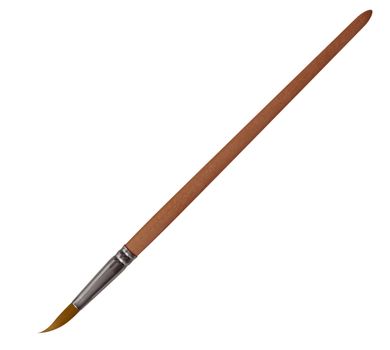 Paint brush isolated on a white background. Clipping path included.