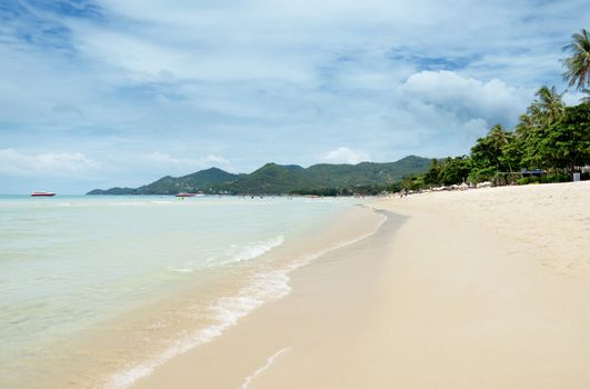 Southern part of Chaweng beach in Koh Samui, Thailand