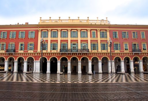 Plaza Massena Square in the city of Nice, France
