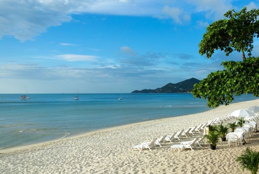 Southern part of Chaweng beach in Koh Samui, Thailand
