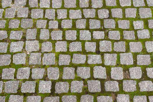 Sidewalk closeup in the park, Nice, France.