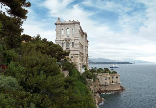 MONTE CARLO, MONACO - APRIL 28: Oceanographic Museum is a museum of marine sciences on April 28, 2013 in Monte Carlo, Monaco. It was inaugurated in 1910 by Monaco's modernist reformer, Prince Albert I.

Monte Carlo, Monaco - April 28, 2013: Oceanographic Museum is a museum of marine sciences. It was inaugurated in 1910 by Monaco's modernist reformer, Prince Albert I.