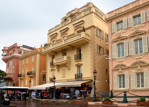 MONTE CARLO, MONACO - APRIL 28: Architecture of principality on April 28, 2013 in Monte Carlo, Monaco. Principality of the most popular destination among tourists.

Monte Carlo, Monaco - April 28, 2013: Architecture of principality. Principality of the most popular destination among tourists. Tourists are walking by street.