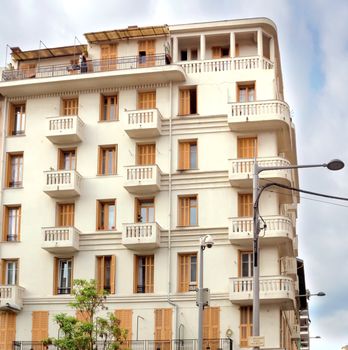 NICE, FRANCE - MAY 1: Architecture of buildings on May 1, 2013 in Nice, France.

Nice, France - May 1, 2013: Architecture of buildings in Nice, French Riviera.