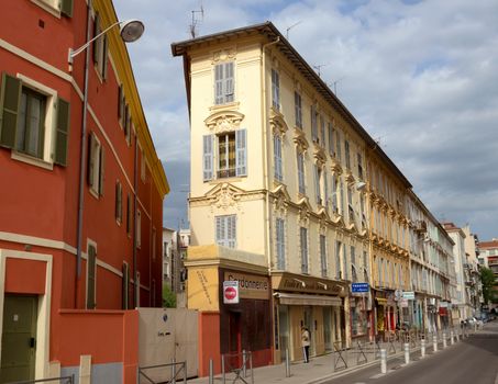 NICE, FRANCE - MAY 1: Architecture of buildings on May 1, 2013 in Nice, France.

Nice, France - May 1, 2013: Architecture of buildings in Nice, French Riviera. 