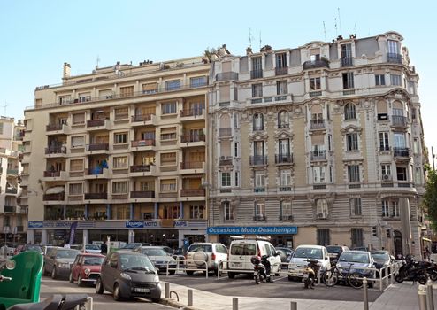 NICE, FRANCE - APRIL 30: Architecture of buildings on April 30, 2013 in Nice, France.

Nice, France - April 30, 2013: Architecture of buildings in Nice, French Riviera.