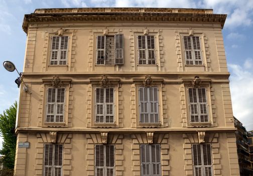 NICE, FRANCE - MAY 1: Architecture of buildings on May 1, 2013 in Nice, France.

Nice, France - May 1, 2013: Architecture of buildings in Nice, French Riviera. Architecture in the city is very different, here you can see both classical and modern architecture.