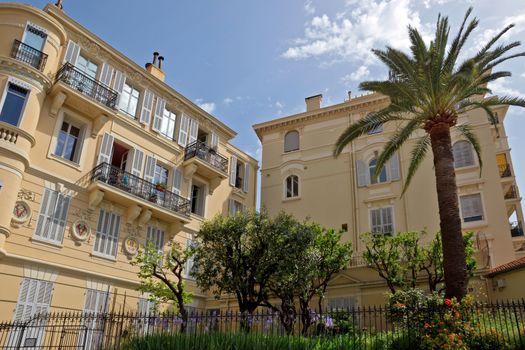 MONTE CARLO, MONACO - MAY 1: Architecture of residential buildings near Grand Casino on May 1, 2013 in Monte Carlo, Monaco. 

Monte Carlo, Monaco - May 1, 2013: Architecture of residential buildings. All residential buildings in Monaco is very expensive and fashionable. 