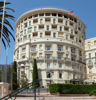 MONTE CARLO, MONACO - MAY 1: Hotel de Paris on May 1, 2013 in Monte Carlo, Monaco. Hotel de Paris - a luxury resort hotel in the heart of Monaco on the Mediterranean coast, built in 1864.

Monte Carlo, Monaco - May 1, 2013: Hotel de Paris - a luxury resort hotel in the heart of Monaco on the Mediterranean coast, built in 1864.