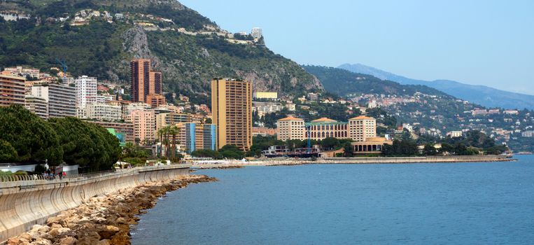MONTE CARLO, MONACO - MAY 1: Panoramic view of the city on May 1, 2013 in Monte Carlo, Monaco. 

Monte Carlo, Monaco - May 1, 2013: Panoramic view of Monte Carlo.