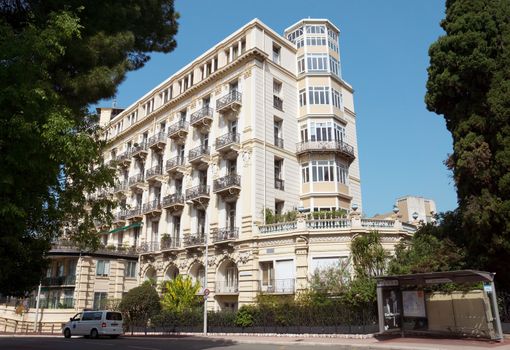 NICE, FRANCE - MAY 2: Architecture of city on May 2, 2013 in Nice, France. 

Nice, France - May 2, 2013: Architecture of city of Nice.