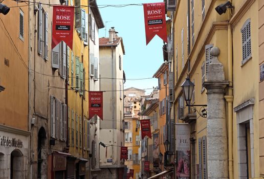 GRASSE, FRANCE - MAY 3: Architecture of Grasse Town in the southern France on May 3, 2013 in Grasse, France. Grasse is famous for its perfume industry. The city was founded in the XI century.

Grasse, France - May 3, 2013: Architecture of Grasse Town in the southern France. It is a city in the French department of Alpes-Maritimes. Grasse is famous for its perfume industry. The city was founded in the XI century.