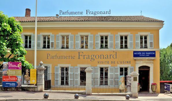 GRASSE, FRANCE - MAY 3: Parfumerie Fragonard Museum and Factory on May 3, 2013 in Grasse, France. Fragonard perfumery is one of the older factory in the world capital of perfumes.

Grasse, France - May 3, 2013: Parfumerie Fragonard Museum and Factory. Fragonard perfumery is one of the older factory in the world capital of perfumes.