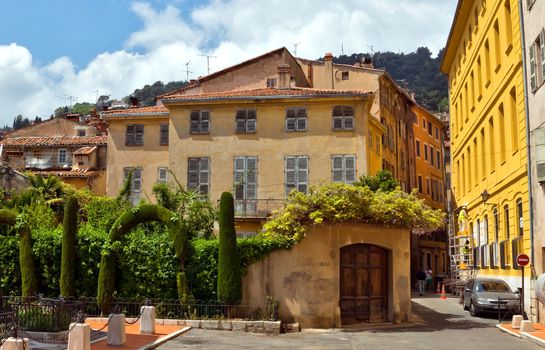 GRASSE, FRANCE - MAY 3: Architecture of Grasse Town in the southern France on May 3, 2013 in Grasse, France. Grasse is famous for its perfume industry. The city was founded in the XI century.

Grasse, France - May 3, 2013: Architecture of Grasse Town in the southern France. It is a city in the French department of Alpes-Maritimes. Grasse is famous for its perfume industry. The city was founded in the XI century.