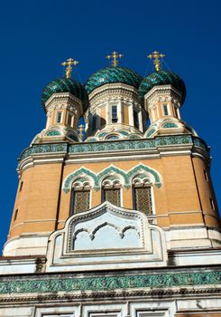 The Russian Orthodox church in Nice, France