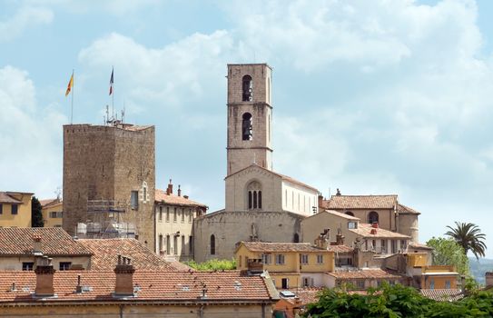 Old town in city of Grasse. Grasse is famous for its perfume industry. The city was founded in the XI century.