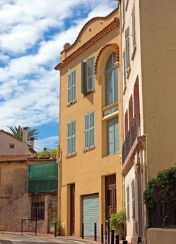 Old district in historical centre of Cannes, France. Cannes is a city located in the French Riviera. City founded by the Romans in 42 BC.