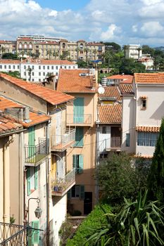 Old district in historical centre of Cannes, France