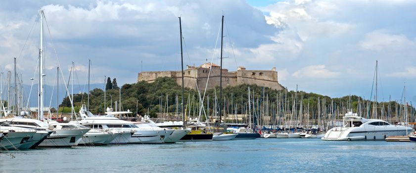 ANTIBES, FRANCE - MAY 6: Yachts in Port Grimaldi on May 6, 2013 in Antibes, France.

Antibes, France - May 6, 2013: Yachts in Port Grimaldi on the French Riviera.