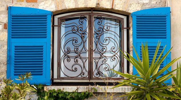 Traditional French Shutters and Windows, France.