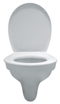 Toilet bowl isolated on white. Clipping path included.