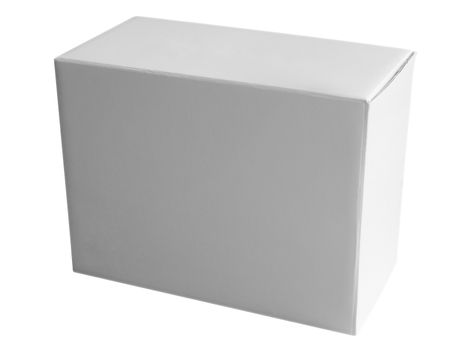 Cardboard box isolated on white background. Clipping path included.