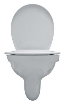 Toilet bowl isolated on white. Clipping path included.