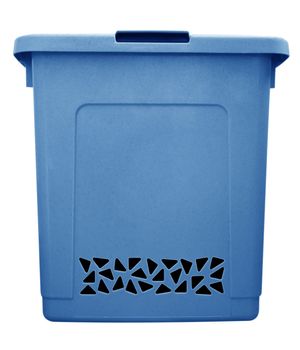 Garbage can isolated on a white background. Clipping path included.