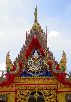 Buddhistic Temple Close up near a Big Buddha, Koh Samui, Thailand