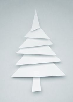 Christmas tree made of paper for your design