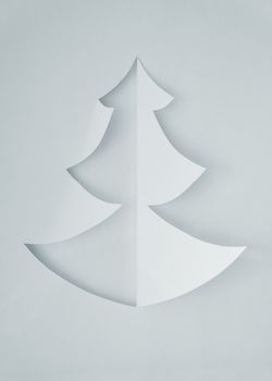 Christmas tree made of paper for your design