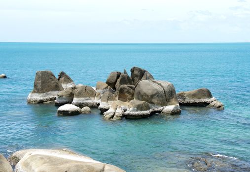 Granite rocks has been eroded by water and heat. Ko Samui Island, Thailand.