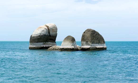 Granite rocks has been eroded by water and heat. Ko Samui Island, Thailand.
