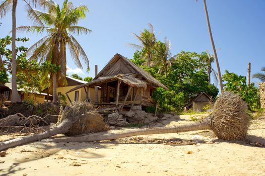 Tropical beach after storm, Koh Samui, Thailand