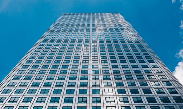Abstract view of a skyscraper with sunlight