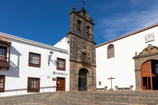Santa Cruz, capital city of the island La Palma. Traditional architecture. Canary Islands, Spain.