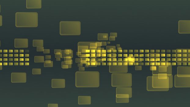 abstract golden pattern squares grid background motion