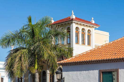 Traditional architecture at Santa Cruz - capital city of the island of La Palma, Canary Islands, Spain.