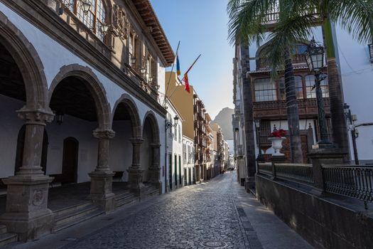 Traditional architecture at Santa Cruz - capital city of the island of La Palma, Canary Islands, Spain.