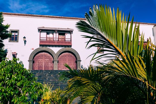 Traditional architecture at Santa Cruz - capital city of the island of La Palma, Canary Islands, Spain.