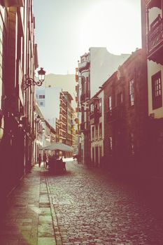 Traditional architecture at Santa Cruz - capital city of the island of La Palma, Canary Islands, Spain.