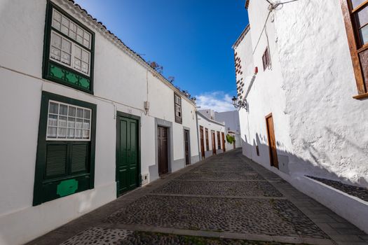 Traditional architecture at Santa Cruz - capital city of the island of La Palma, Canary Islands, Spain.