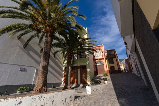 Traditional architecture at Santa Cruz - capital city of the island of La Palma, Canary Islands, Spain.