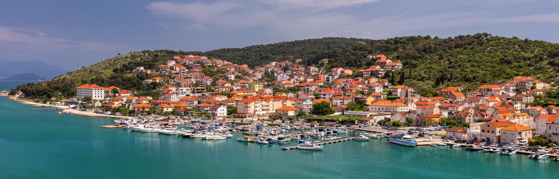 Old town of Trogir in Dalmatia, Croatia. Trogir old town. Near Split in Croatia. The picturesque and historical city of Trogir in Balkan, Dalmatia, Croatia.