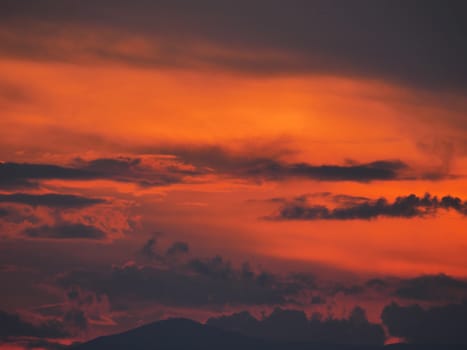 beautiful golden sunset light at sky landscape