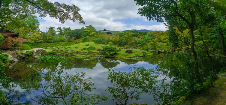 View of landscape in the Nara Park, Japan