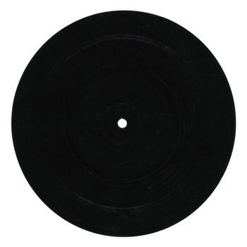 back side of one sided flexi disc (aka phonosheet) phonograph record made of a thin, flexible vinyl sheet